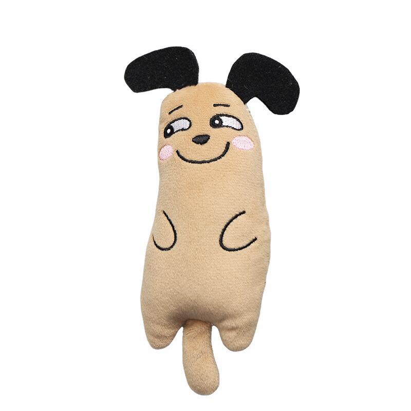 Pet Hush Soft Mint Cat Toy – Plush Embroidered Chew & Play Toy