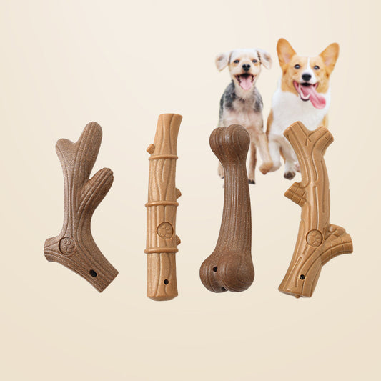 Pet Hush Dog Chew Toy for Small Dogs – Molar Teeth Cleaning & Training Toy